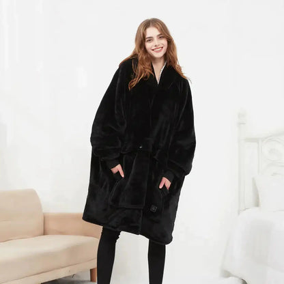 Heated Hoodie Blanket